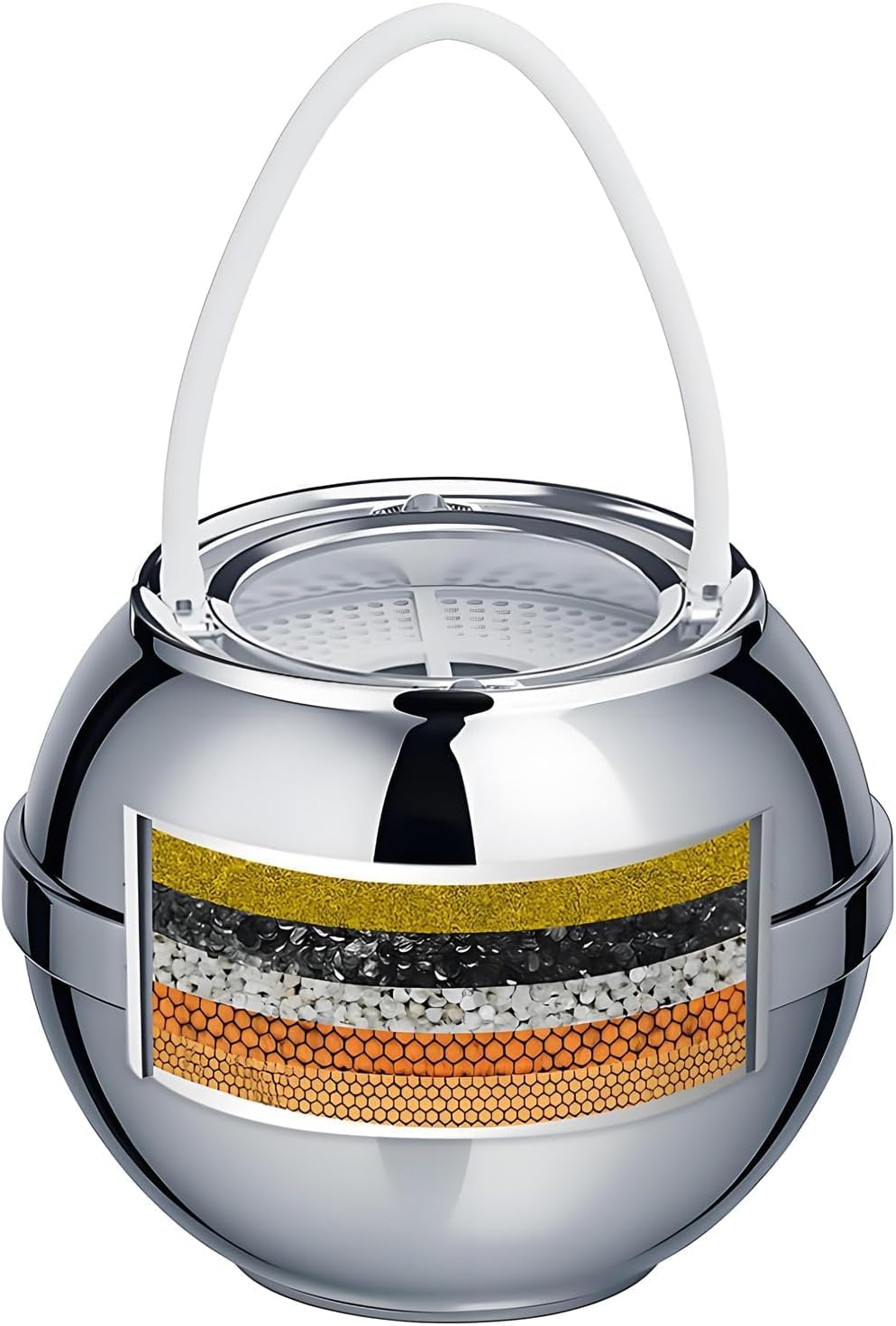 Bath Filter for Tub - Kinder Water Filter for Bathtub, Hard Water Softener to Remove Lead,Chlorine and Fluoride, Improve Skin, Hair and Nails Condition,Chrome amazon